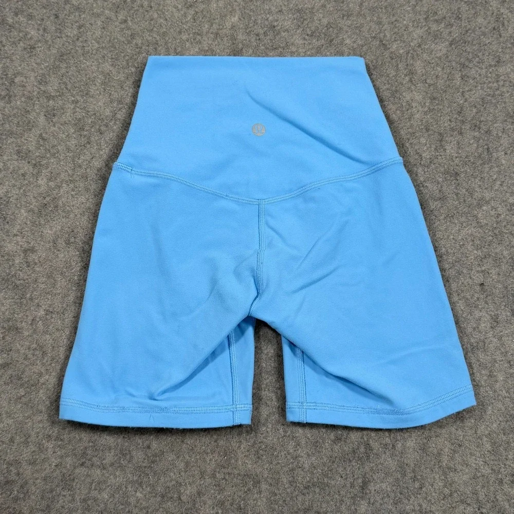 Lululemon Athletica Kayak Blue Light Align High-Rise Shorts Women's Size 0‎